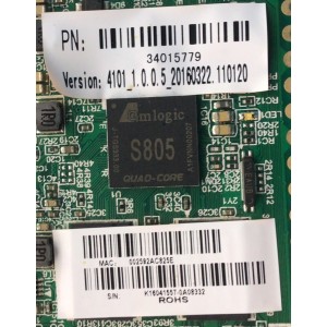 MAIN PARA TV ATVIO / NUMERO DE PARTE K16041557 / TP.MS3393.PB755 / 002592AC825E / MODELO ATV3216ILED